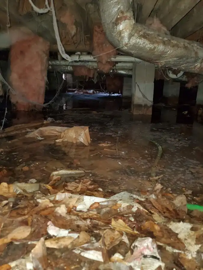 Crawl space flood assessment for Commercial Water Damage Restoration in Shaler